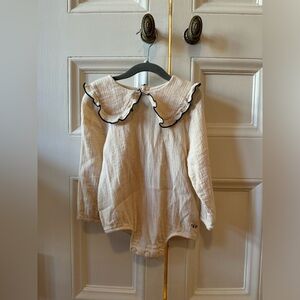 EUC Tinycottons Collared Onesie, 24 months